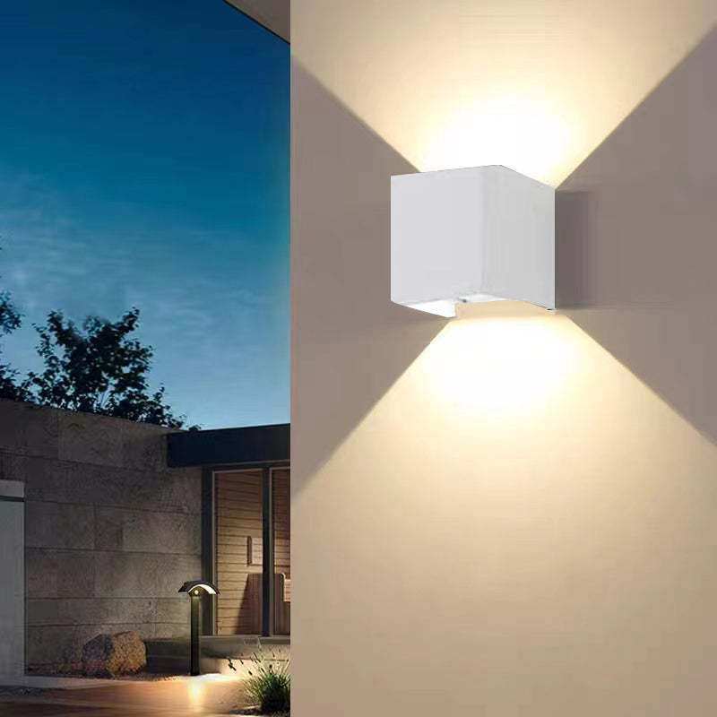 Moderne LED-Wandleuchte aus Aluminium, wasserdicht für Innenräume