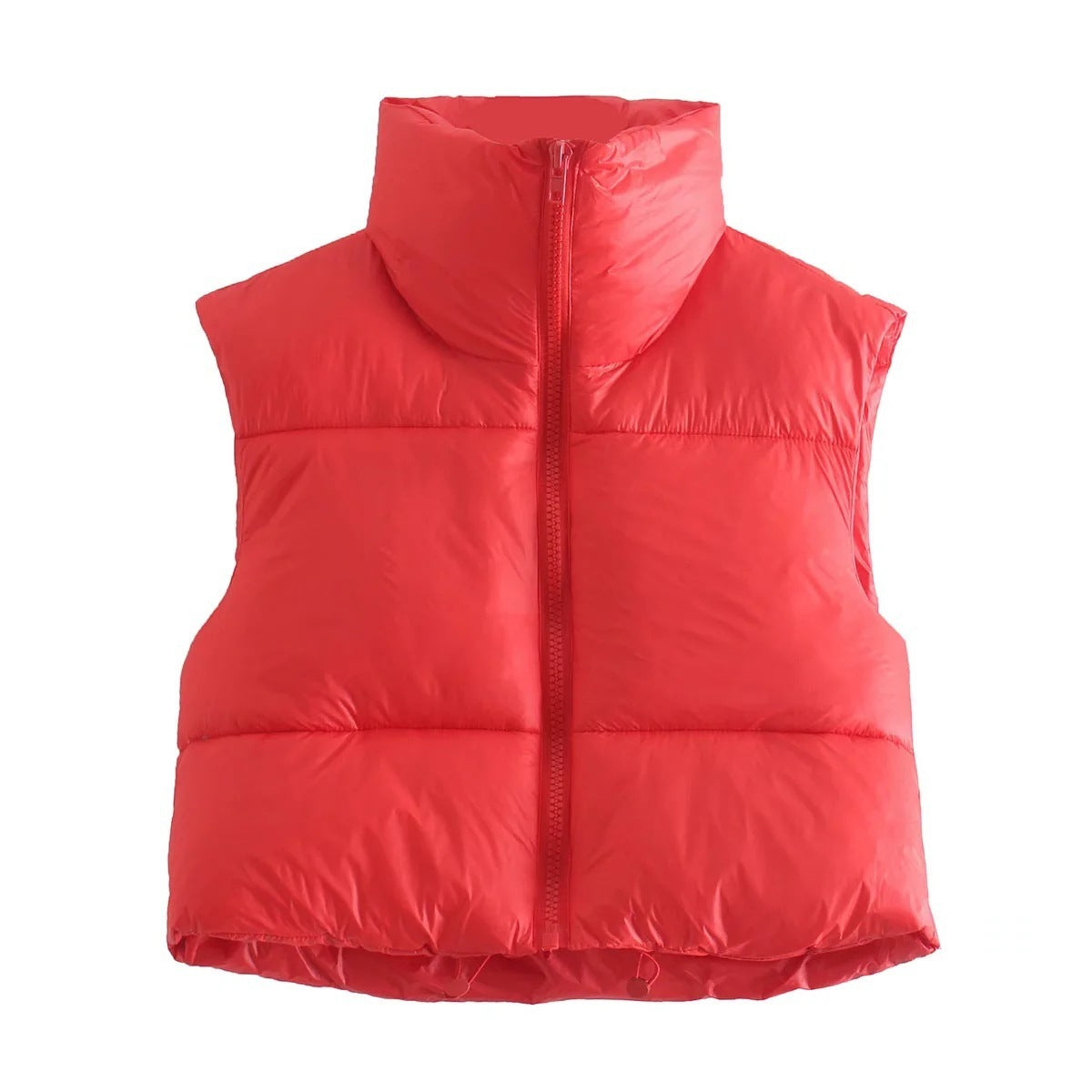 Gilet Sans Manches Matelassé Pour Femmes Léger Et Chaud Hiver Col Montant Style Inspiré Du Royaume Uni