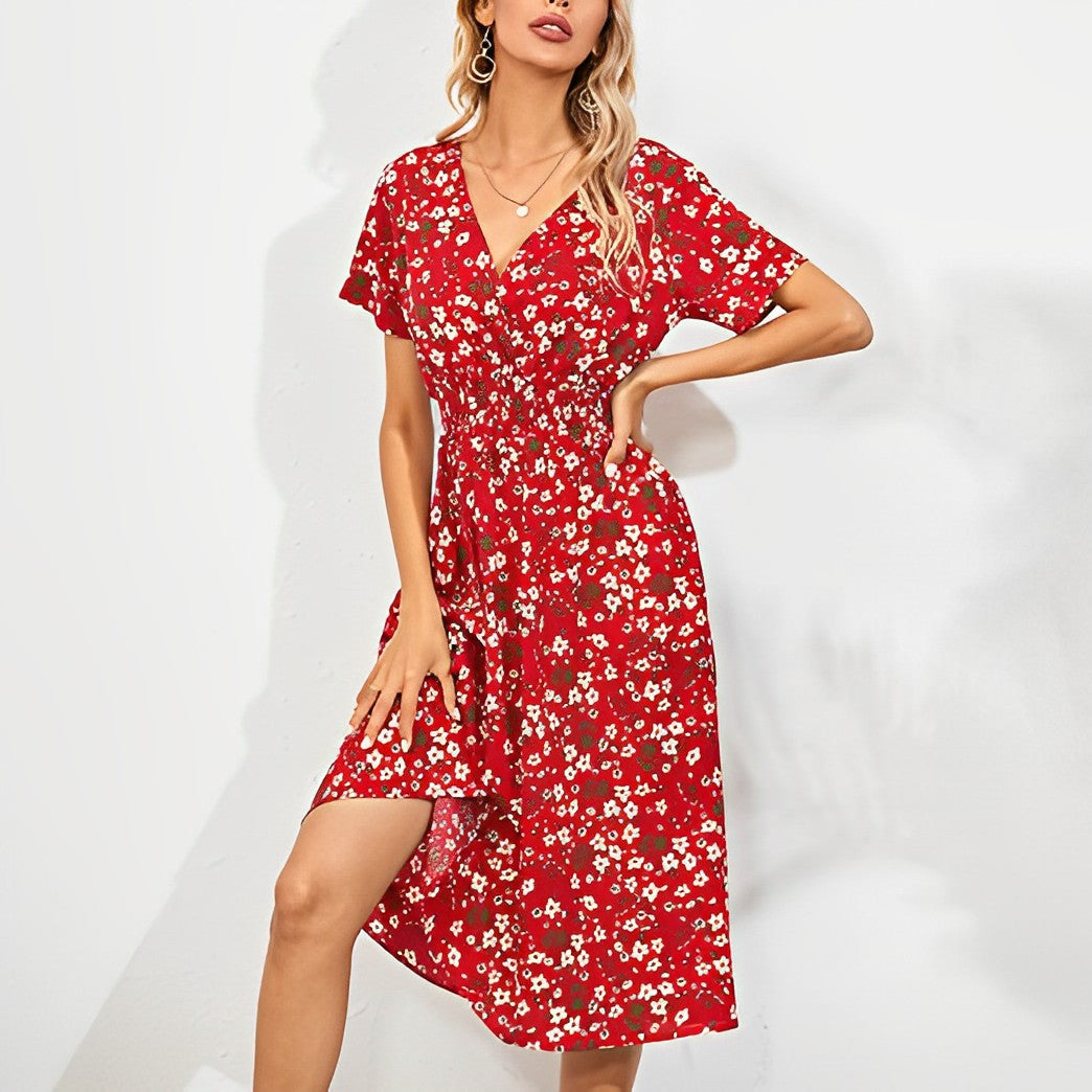 Elegantes knielanges Kleid Leonie mit Blumenmuster