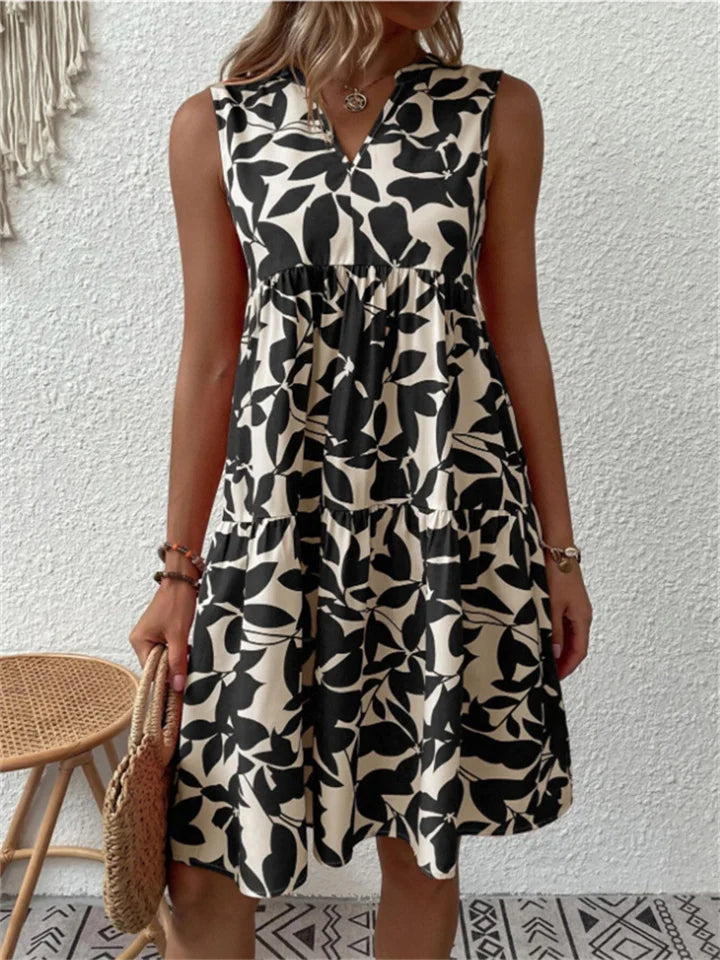 Robe Florale Été Aline Sophia Léger Respirant Idéale Pour Plage Jardin Pique Nique Amawinc