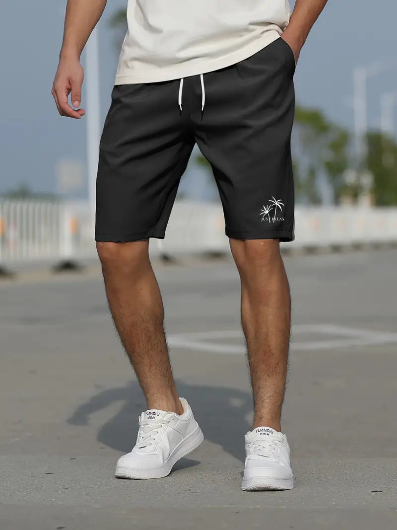 Short de Bain Homme Vert Menthe Séchage Rapide Taille Élastique Regular Fit Mi Cuisse Pour Plage et Piscine