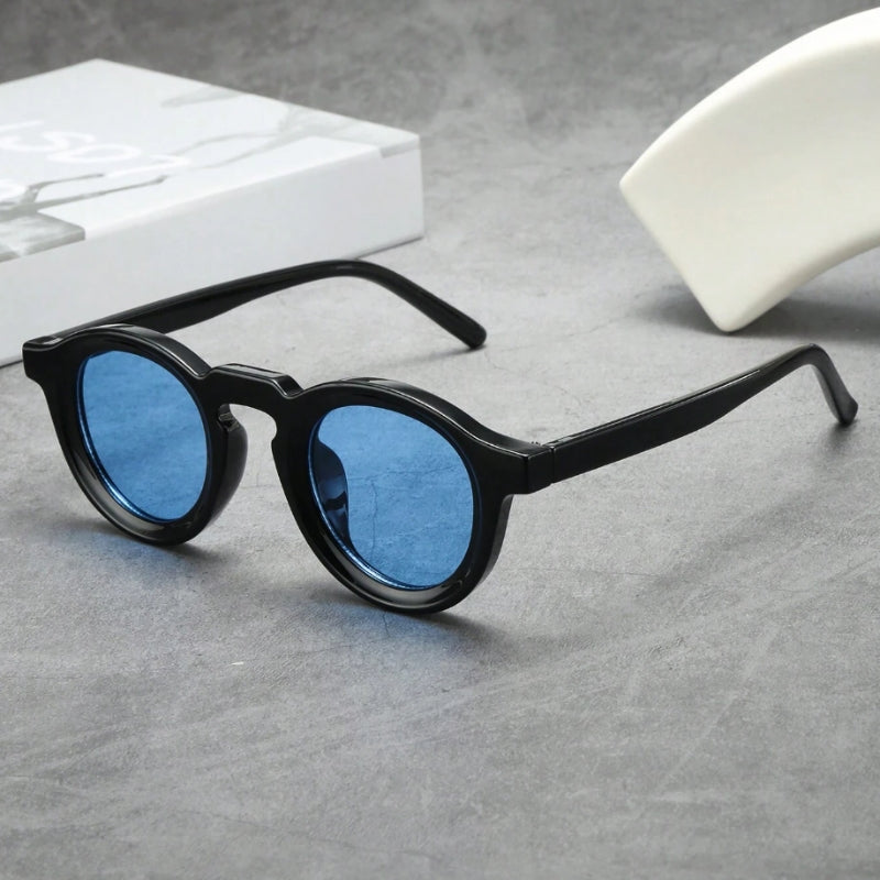 Lunettes Rétro Arvint En Acétate Haute Qualité Protection UV400 Silhouette Rond Sculptée Monture Durable