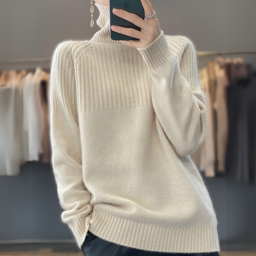 ADELINE Pullover mit hohem Kragen