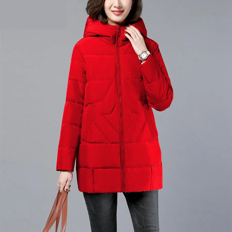 Chloe Manteau Hiver Pour Femmes Avec Capuche Confortable Et Chaud Rembourrage Isolant Style Intemporel