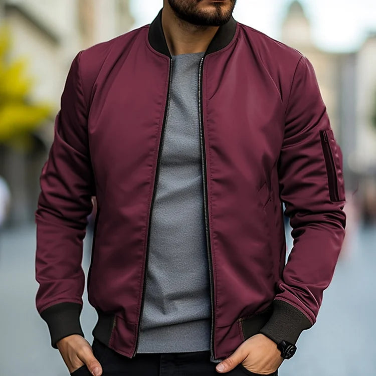 Slim Fit Men's Zip-Up Jacket