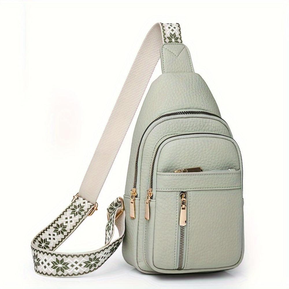 Élise Sac Bandoulière en Cuir Végan Élégant et Pratique pour Femme Active Compact et Spacieux