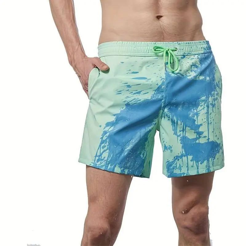 Shorts De Bain Valiant Changement De Couleur Thermique Pour Homme Amawinc Boardshorts