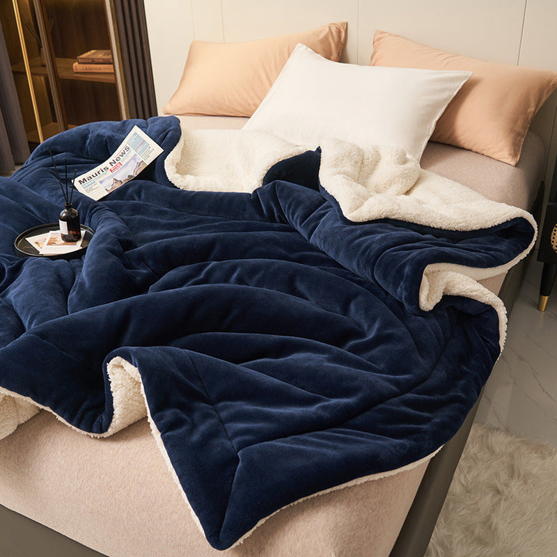 Jeté En Sherpa Doux Et Flanelle Deux Faces Pour Un Confort Ultra Doux Et Chaud Pour Votre Maison