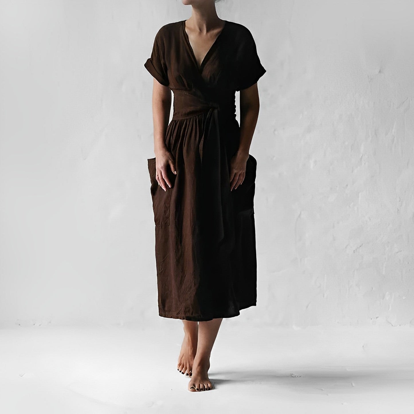Leichtes Leinenkleid von Fudus für Damen