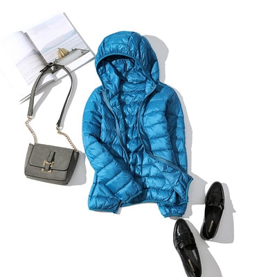 Veste D'Hiver Courte Pour Femmes Daisy Avec Fermeture Éclair Devant Design Quilté Ultra Confortable