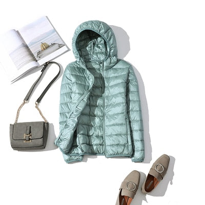 Veste D'Hiver Courte Pour Femmes Daisy Avec Fermeture Éclair Devant Design Quilté Ultra Confortable