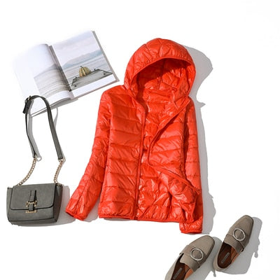 Veste D'Hiver Courte Pour Femmes Daisy Avec Fermeture Éclair Devant Design Quilté Ultra Confortable