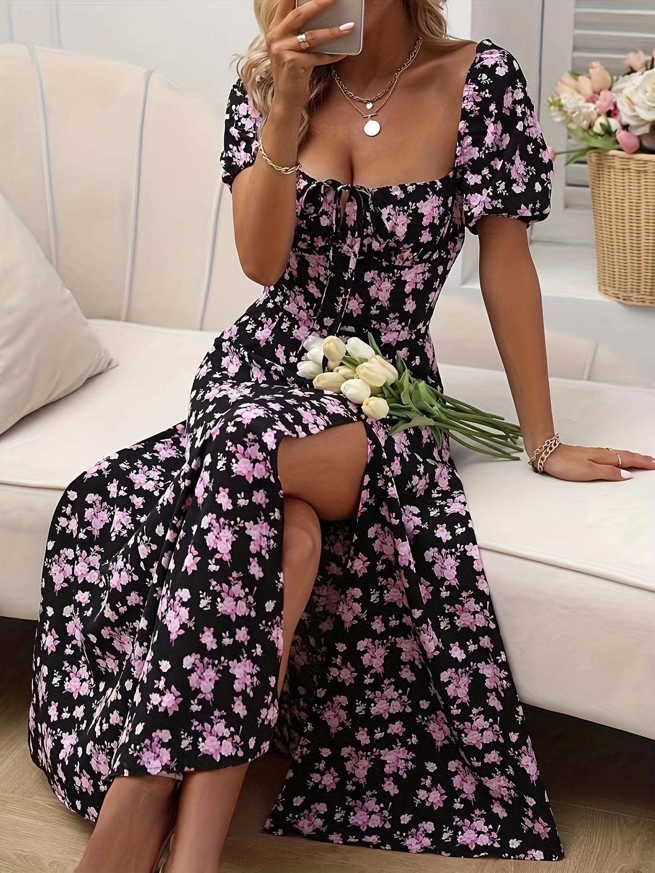 Sophie Blumenprintkleid von Fudus