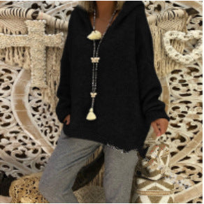 Damen Kapuzenpullover aus weichem Material mit lässigem Schnitt Amawinc