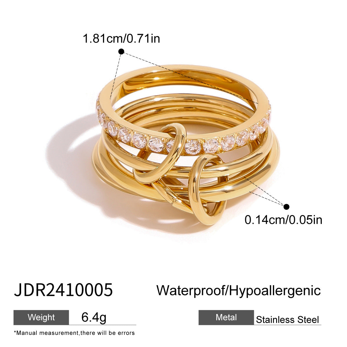 Fudus Twin Ring, Simple Steel Design