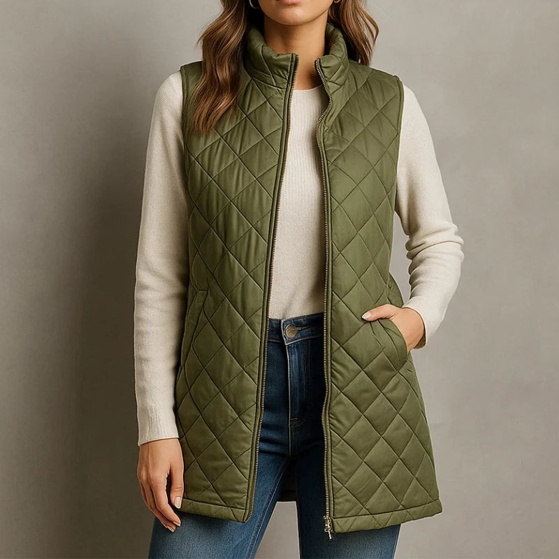 Veste Matelassee Lea Elegante Pour Femmes Chaleur Legere Et Style Raffine Pour Jours Frais Et Sorties Urbaines