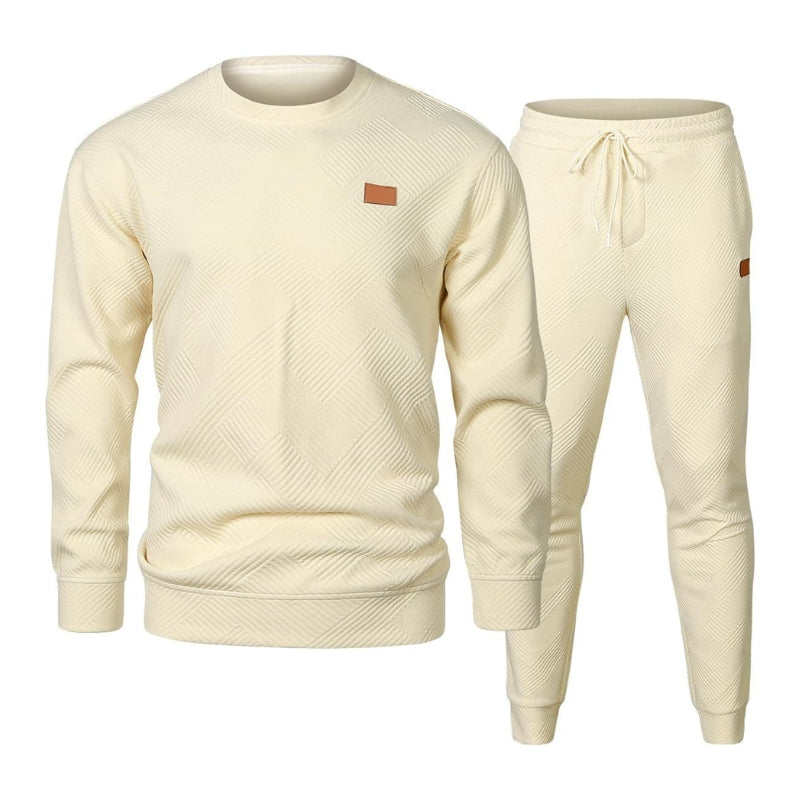 Survêtement Homme Deux Pièces Jacquard Amawinc Drake Avec Haut Et Pantalon Assortis