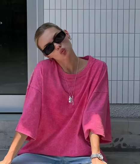 Chloé Damen Vintage T-Shirt aus Baumwolle im Retro-Stil