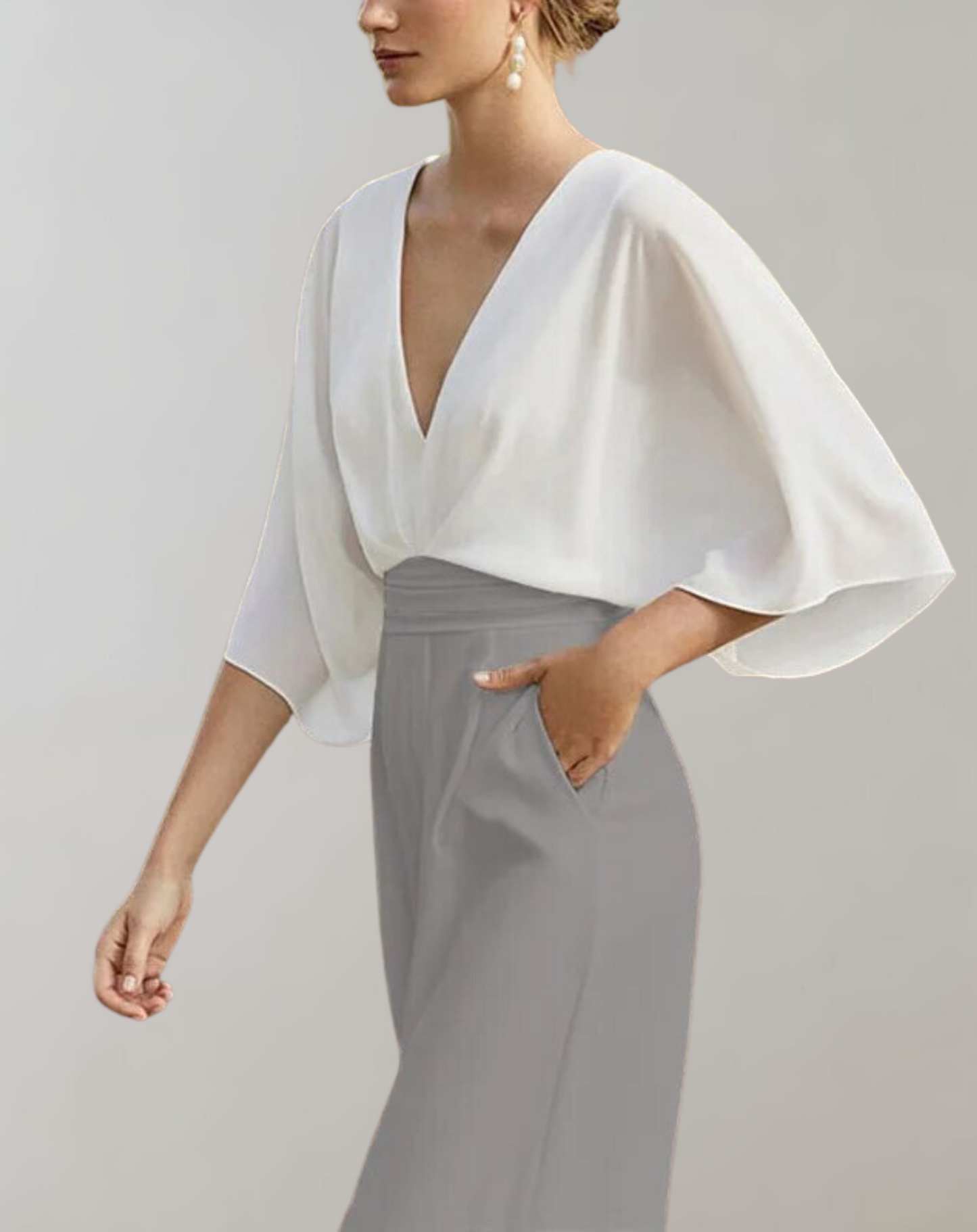 Yoko:  Lockerer Jumpsuit mit weitem Bein