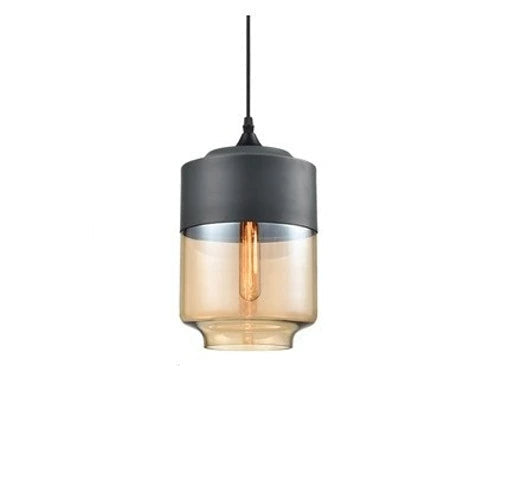 Luxuriöse Jevaglo™ Glas- und Holz-Pendelleuchte