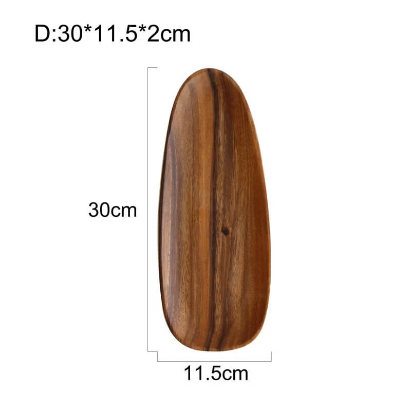 Plateau De Service Minimaliste En Bois D Acacia Pour Table Avec Finition Naturelle Et Élégante