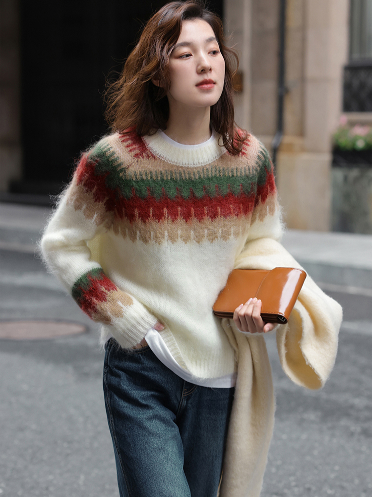 Weihnachtsrotes Sweatshirt von Malou