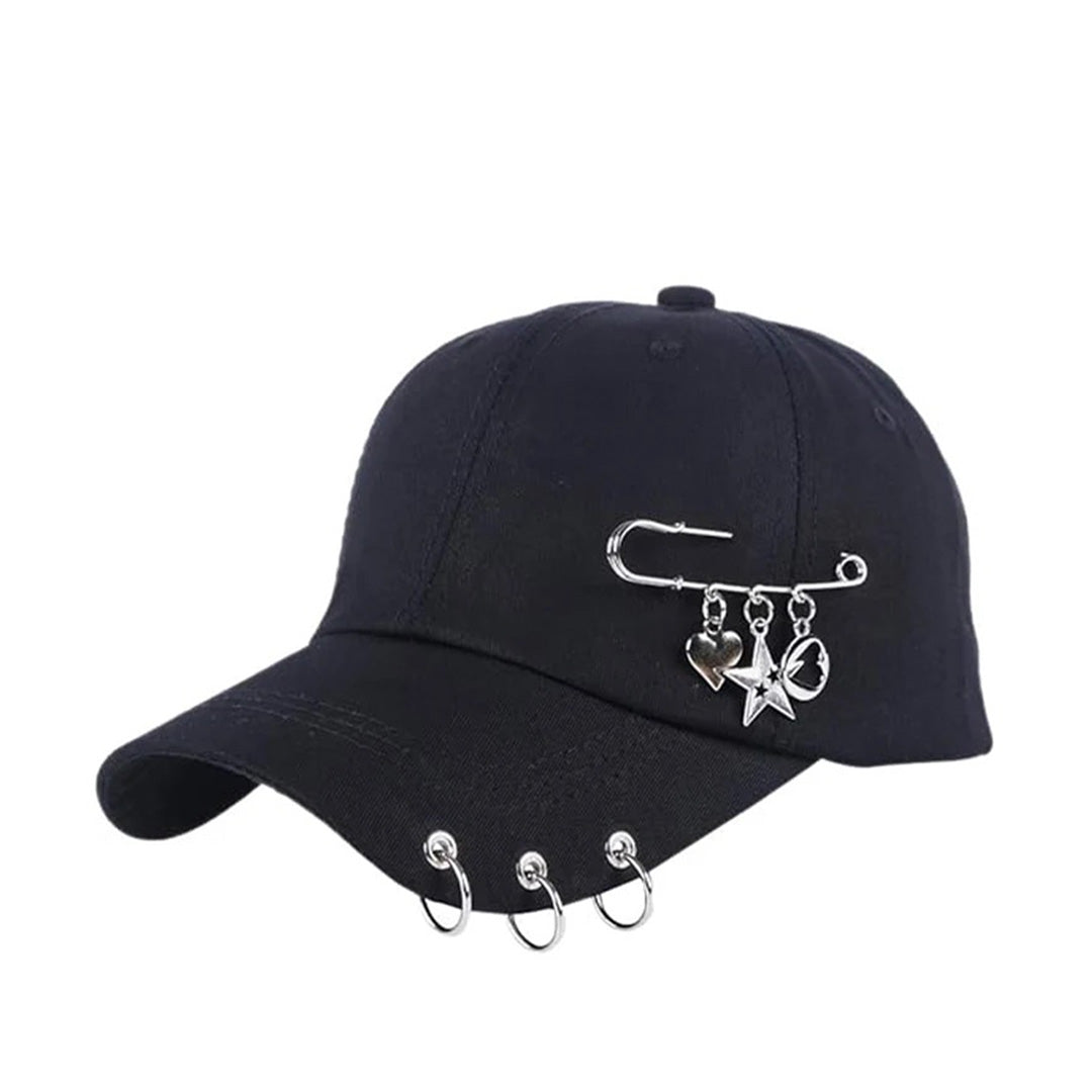 Fragment Pierced Black Hat - Amawinc