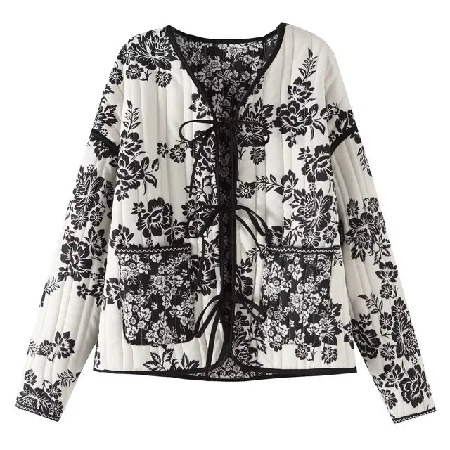 Alisha Damenjacke im Vintage-Patchwork-Stil