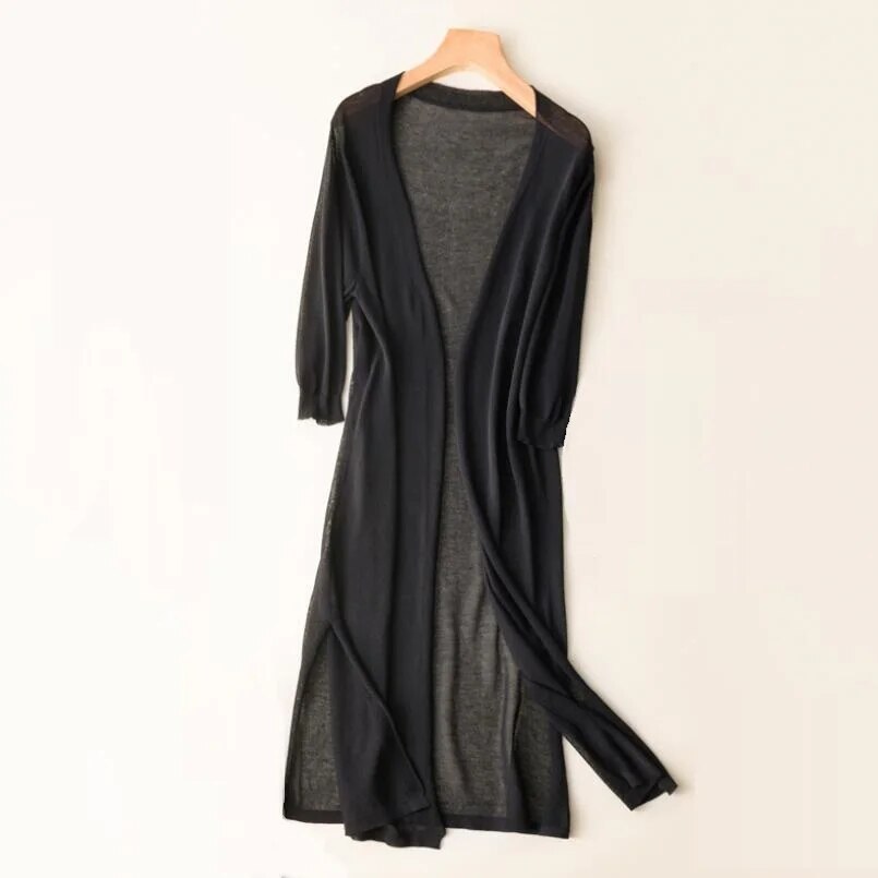 Alyssa Strickjacke - Langer Cardigan