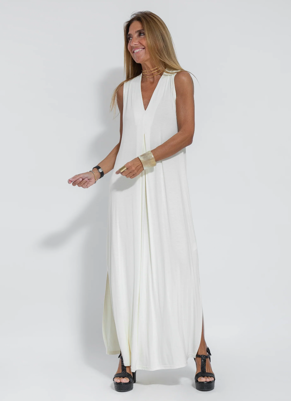 Elfleda - Langes Kleid inklusive Weste