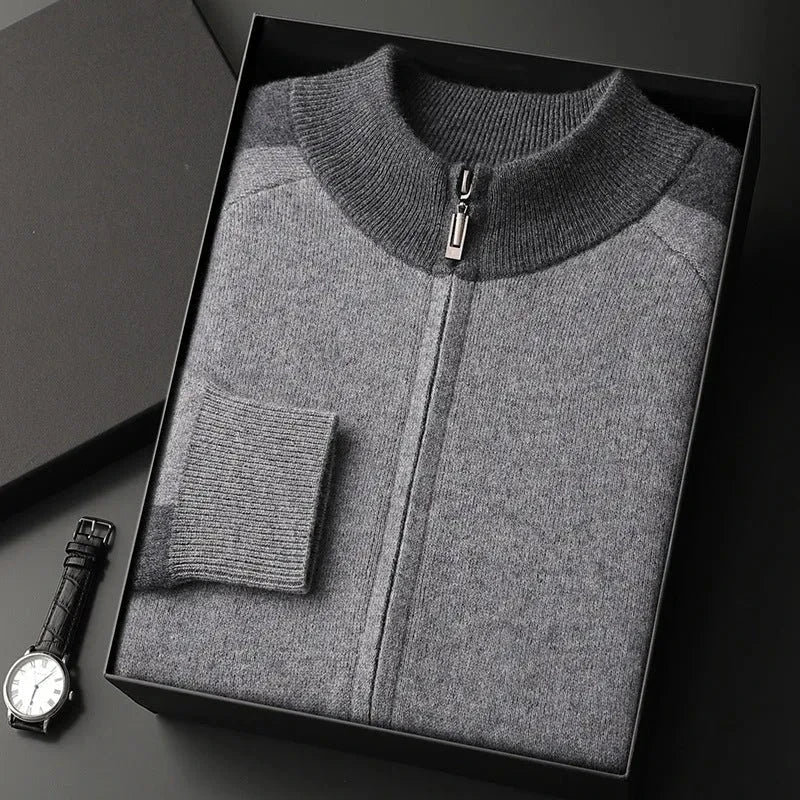 Ensemble Adam Wool à Zip Complet Veste Structurée et Jogging Fuselé Léger et Isolant