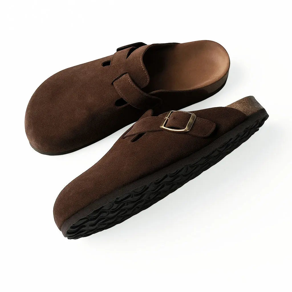 Sabots À Boucle Ajustable Amawinc Pour Femmes Confort Et Style Avec Dessus En Daim Végétalien