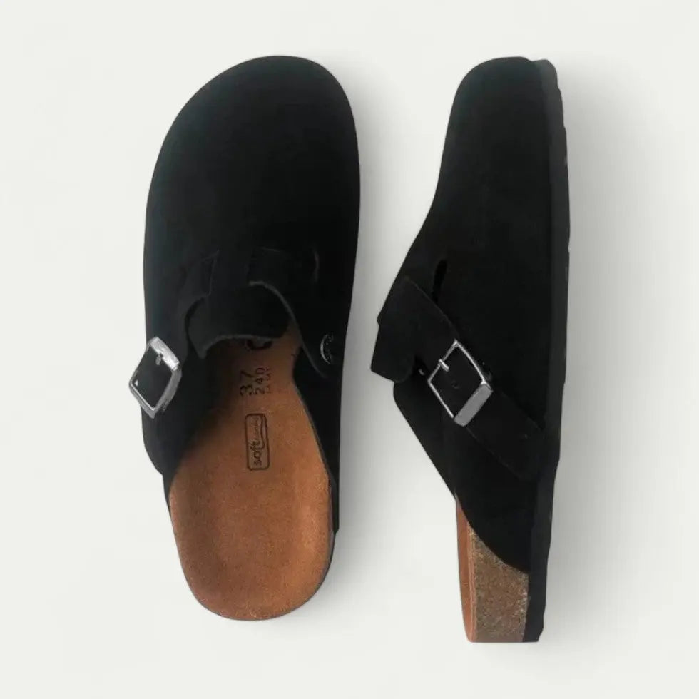 Sabots À Boucle Ajustable Amawinc Pour Femmes Confort Et Style Avec Dessus En Daim Végétalien