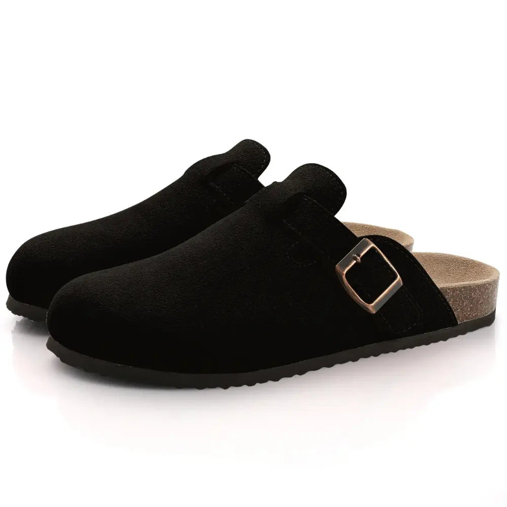 Mules À Boucle Ajustable Pour Femme Confort Doux Et Polyvalentes Idéales Pour Détente À La Maison
