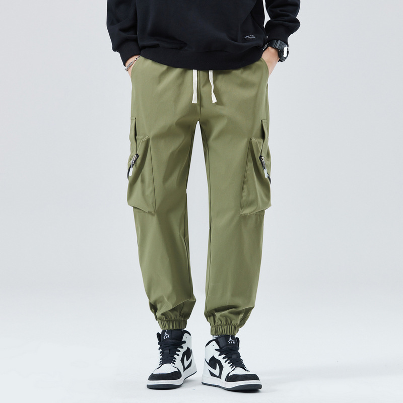 Pantalon Jogger Cargo Adriano Avec Poches Cargo Zippées Coupe Tapered Bas Élastiques Confort Durable