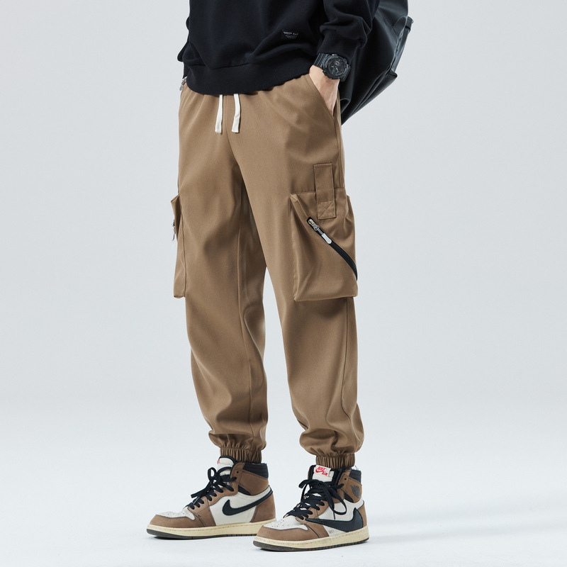 Pantalon Jogger Cargo Adriano Avec Poches Cargo Zippées Coupe Tapered Bas Élastiques Confort Durable