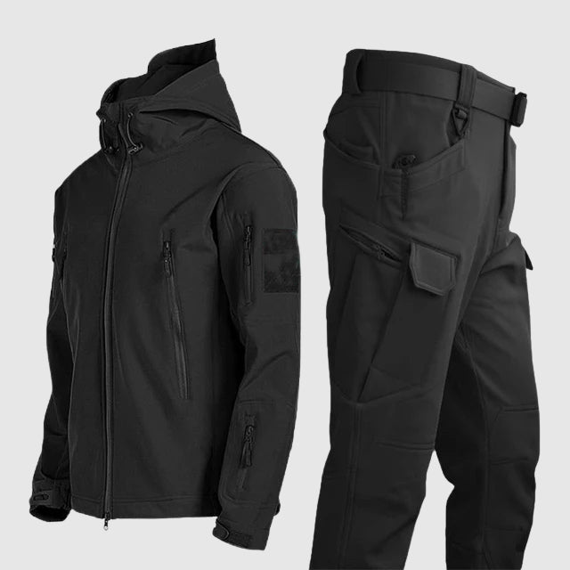 Ensemble Aegis Pro Tactique Pour Randonnée Et Camping Avec Veste Tactique À Poches Zippées Et Pantalon Renforcé