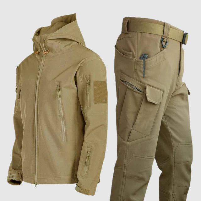 Ensemble Aegis Pro Tactique Pour Randonnée Et Camping Avec Veste Tactique À Poches Zippées Et Pantalon Renforcé