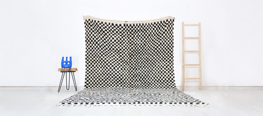Aksil Moroccan Checkered Rug 8'5" x 12'0" - Amawinc