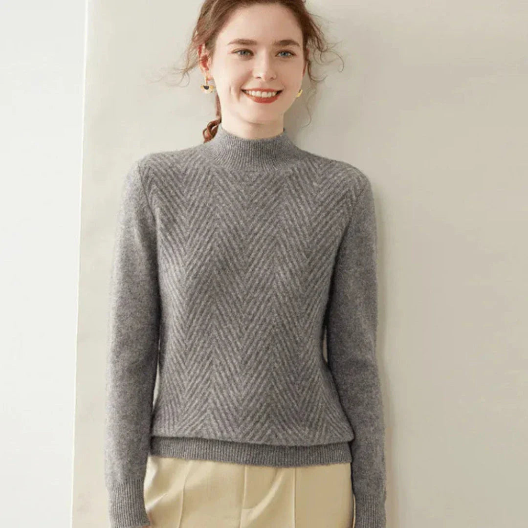 Pull En Cachemire Et Laine Avec Col Montant Chic Pour Hiver Luxueux Et Confortable