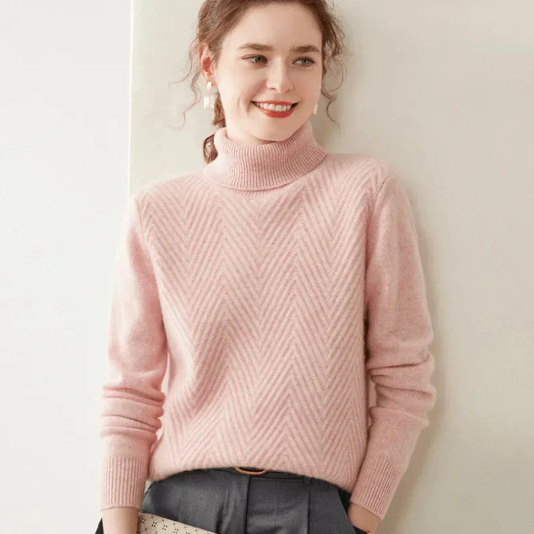 Pull En Cachemire Et Laine Avec Col Montant Chic Pour Hiver Luxueux Et Confortable