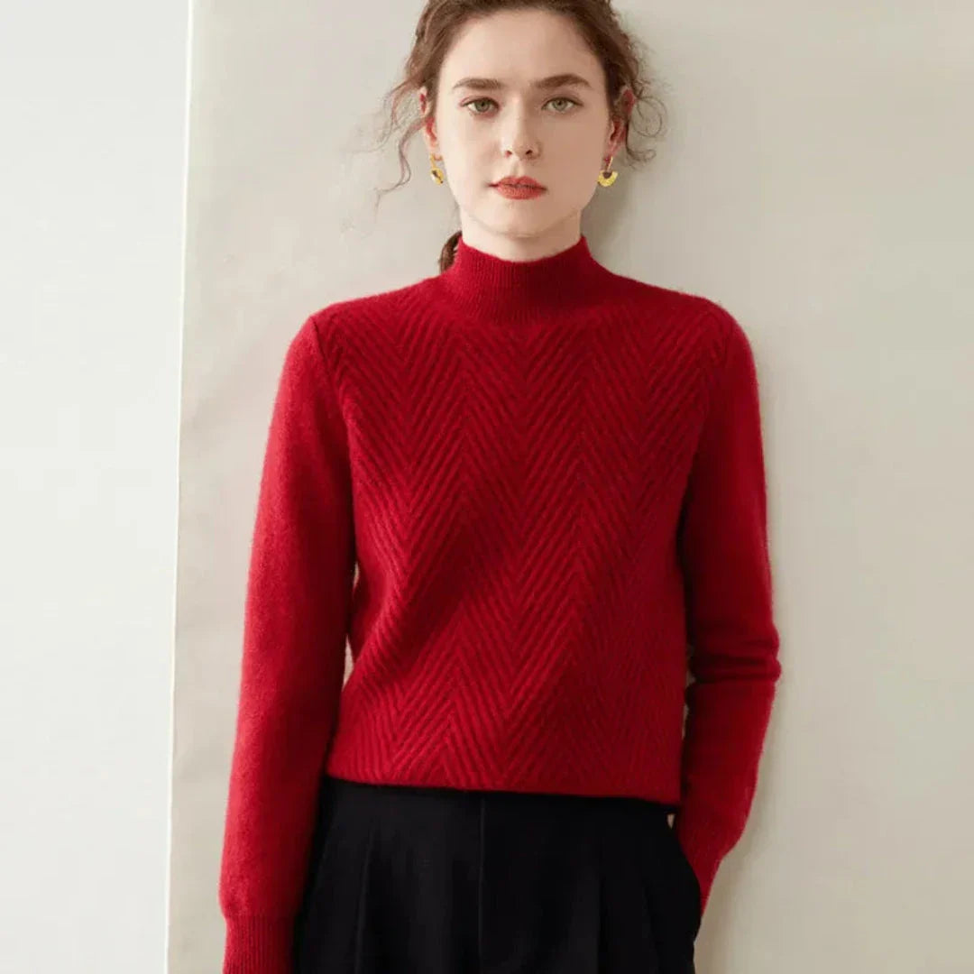 Pull En Cachemire Et Laine Avec Col Montant Chic Pour Hiver Luxueux Et Confortable