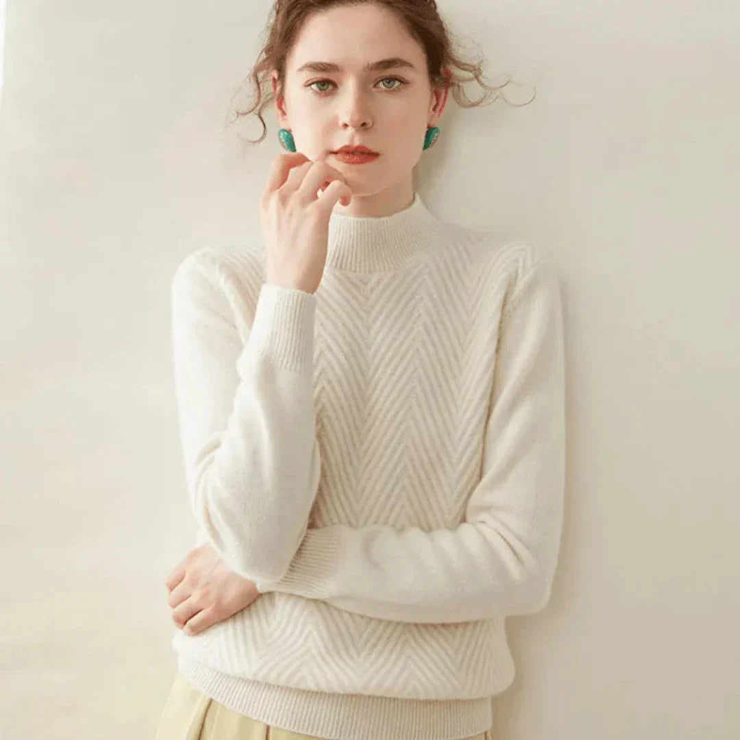 Pull En Cachemire Et Laine Avec Col Montant Chic Pour Hiver Luxueux Et Confortable