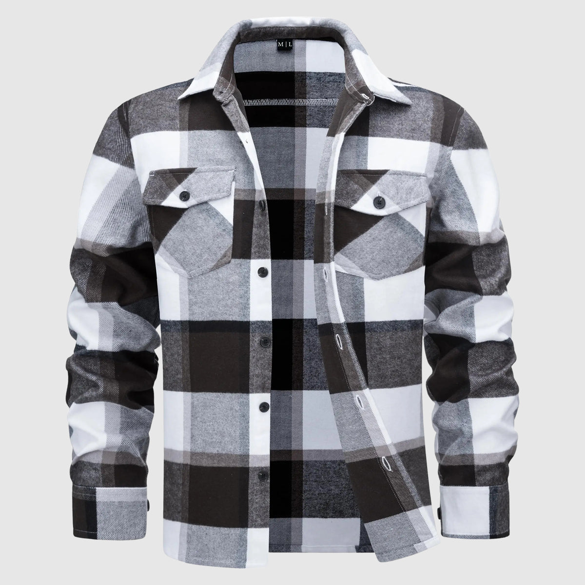 Chemise En Flanelle À Carreaux Metro Check Signée Alessandro Veneti Pour Un Style Métropolitain Chaud