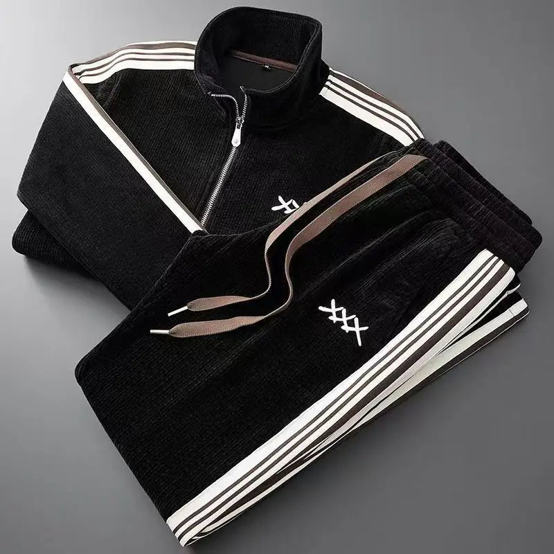 Survêtement Corduroy Sport Alessandro Veneti Performance Et Style Athlétique Contemporain Pour Homme