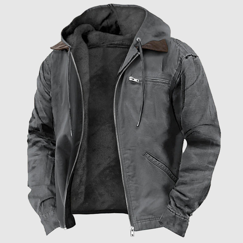 Veste à Capuche Shield Douce de Alessandro Veneti Ultra Chaude et Confortable pour L'Hiver