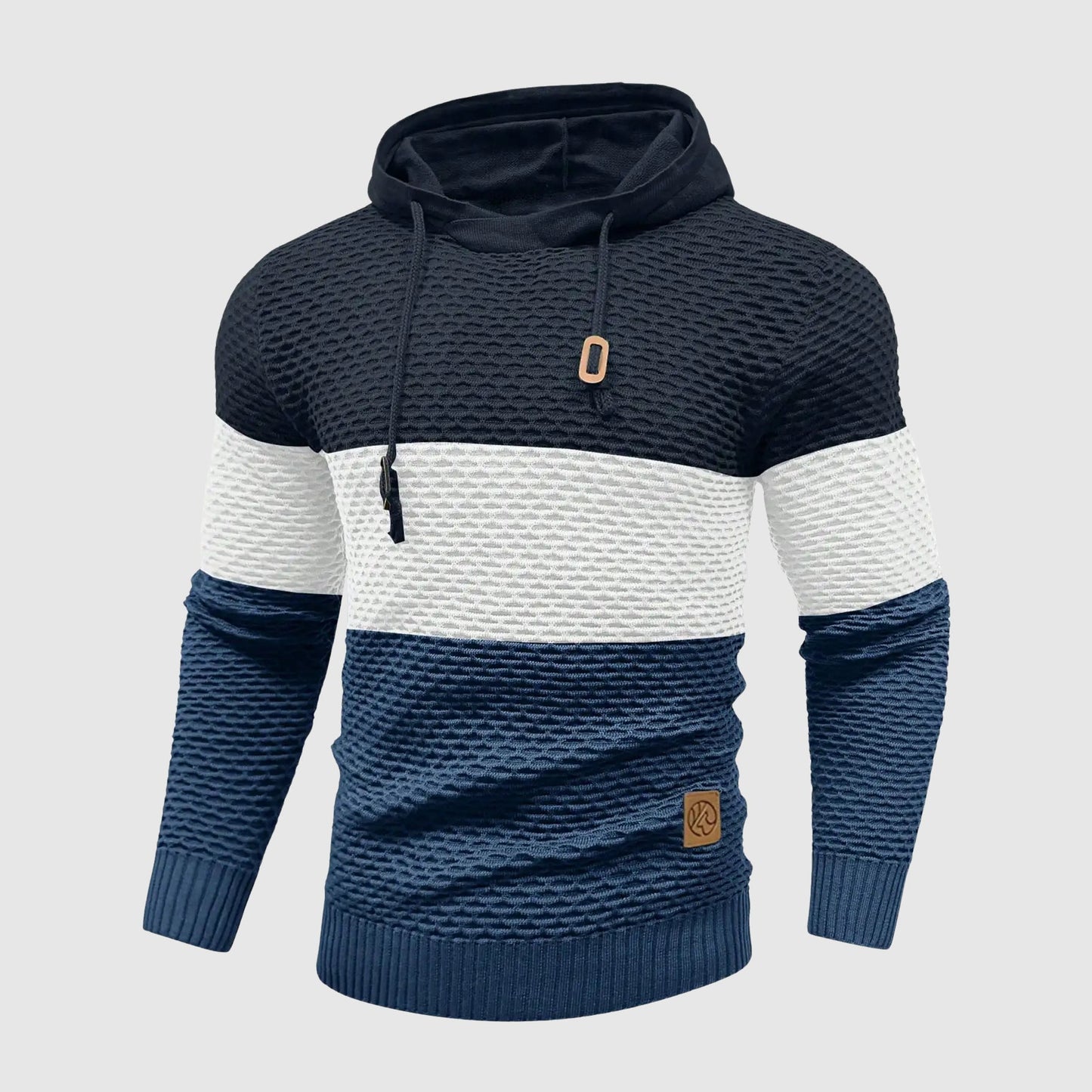 Pull En Maille Trois Tons Alessandro Veneti Avec Isolation HeatLock Pour Hiver Confort Supérieur Et Chaleur Durable