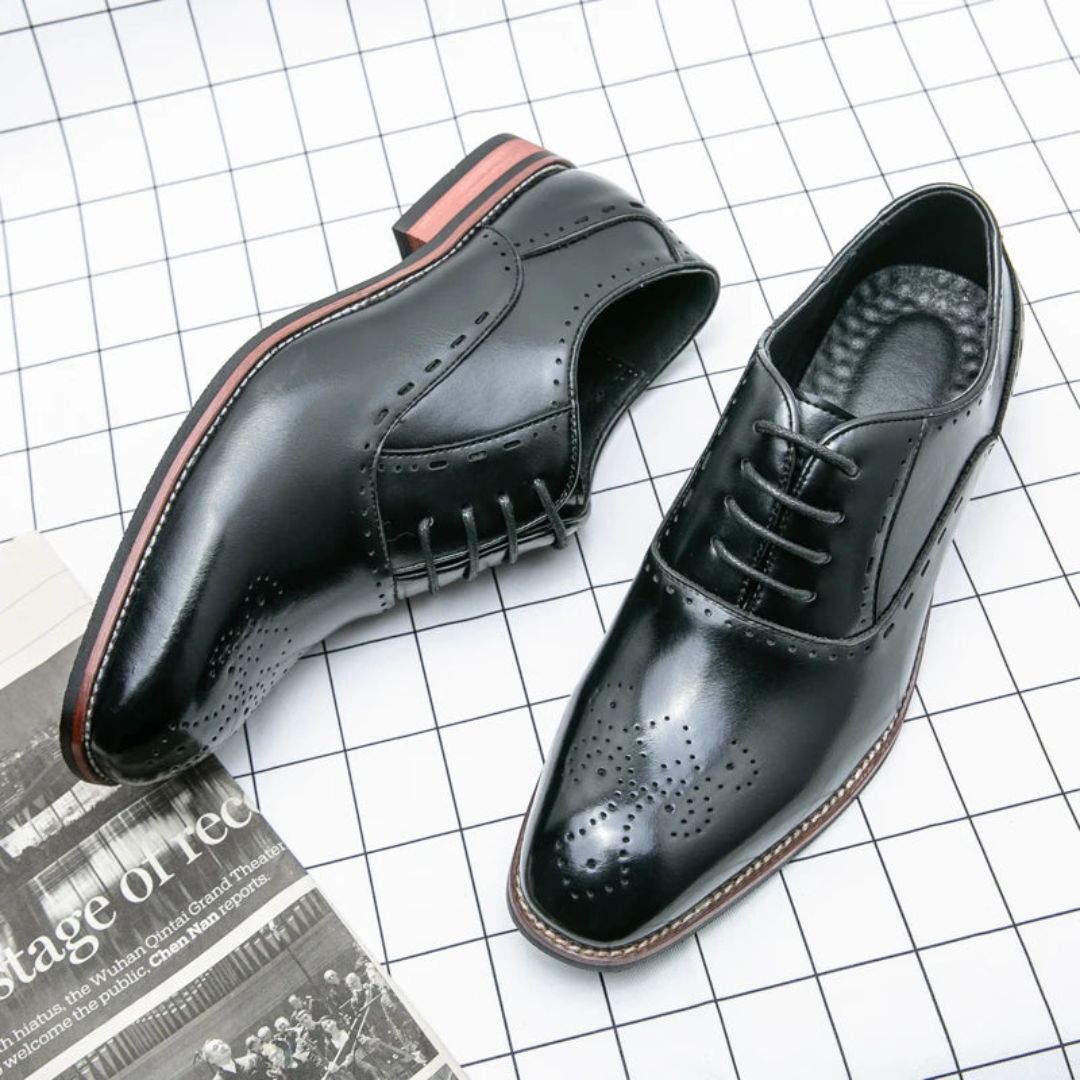 Chaussures Oxford Brogue Pour Homme Alessio Waylynn Cuir Premium Fabrication Artisanale Détails Classiques