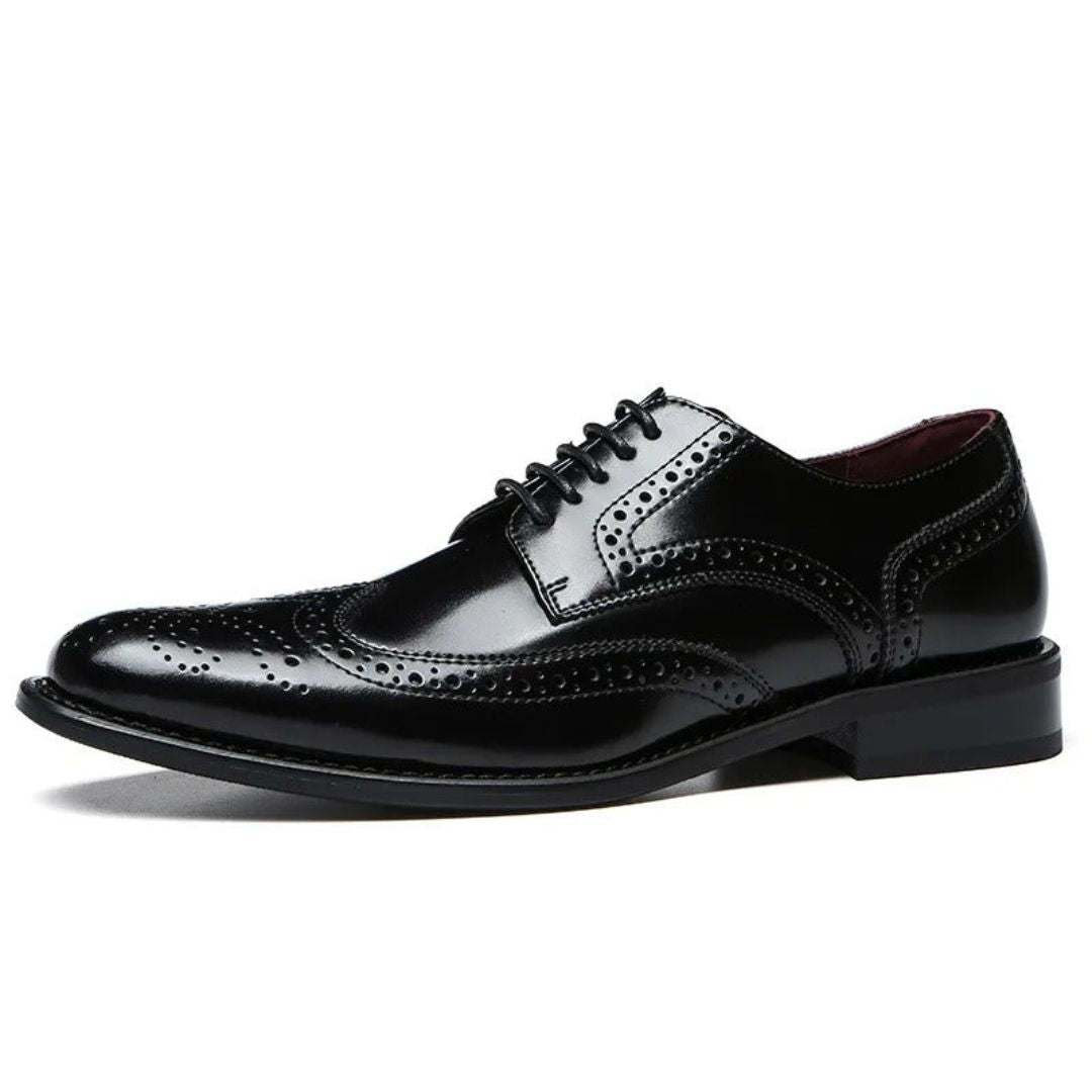 Amawinc Alexander Classic Brogues Chaussures Habillées En Cuir De Vache Premium Pour Homme