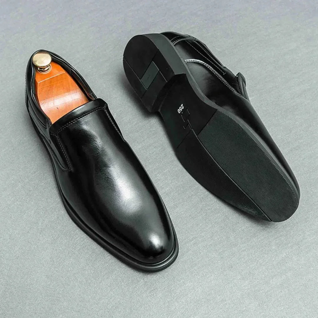 Amawinc Mocassins Slip On Cuir Alric Prime Pour Homme Silhouette Épurée Doublure Cuir Doux